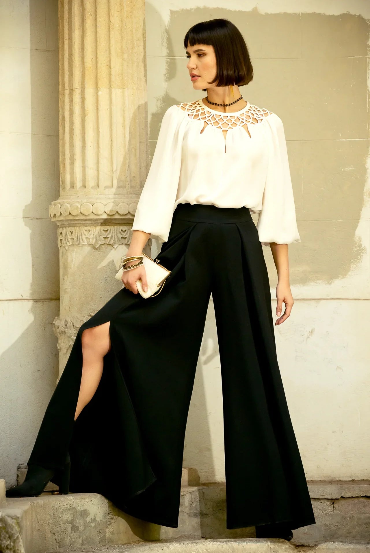 pantaloni stofa dama